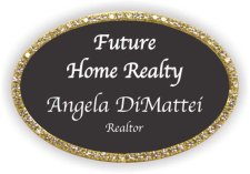 (image for) Future Home Realty Oval Bling Gold Other badge