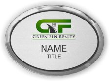 (image for) Green Fin Realty Oval Executive Silver badge