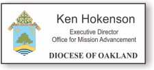 (image for) Diocese of Oakland Standard White Square Corner badge