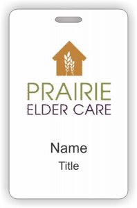 (image for) Prairie Elder Care ID Vertical badge