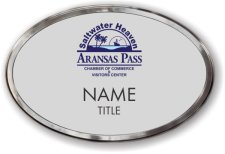 (image for) Aransas Pass Chamber of Commerce Oval Prestige Polished badge