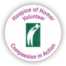 (image for) Hospice of Homer Circle White badge