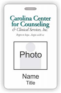 (image for) Carolina Center for Counseling & Clinical Services, Inc. Photo ID Vertical badge