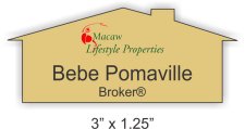 (image for) Macaw Lifestyle Properties Shaped Gold badge