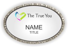 (image for) The True You Oval Bling Silver badge