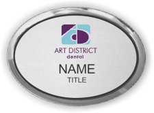 (image for) Art District Dental Oval Executive Silver badge