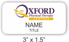 (image for) Oxford Physical Therapy Centers Standard White badge