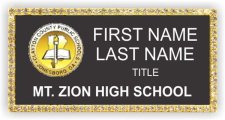 (image for) Mt. Zion High School Bling Gold Other badge
