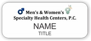 (image for) Men\'s & Women\'s Specialty Health Centers White Badge - (Follas Center)