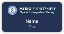 (image for) Metro SportsMed Large Blue Badge