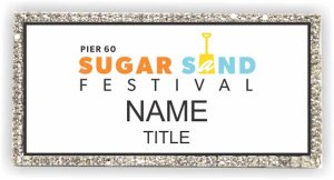 (image for) Pier 60 Sugar Sand Festival Bling Silver Other badge