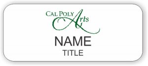 (image for) Cal Poly Arts Standard White badge