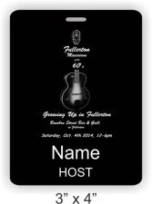 (image for) Fullerton Musicians of the 60's ID Vertical Badge - Host
