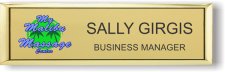 (image for) My Malibu Massage - Small Executive Gold Badge - Color Logo