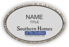 (image for) Southern Homes of The Carolinas Oval Bling Silver badge