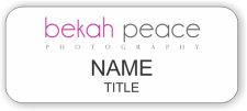 (image for) Bekah Peace Photography Standard White badge