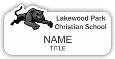 (image for) Lakewood Park Christian School Shaped White badge