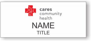 (image for) Cares Community Health Standard White Square Corner badge