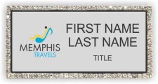 (image for) Memphis Travels Bling Silver badge