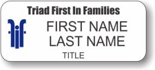 (image for) First In Families of North Carolina Standard White badge