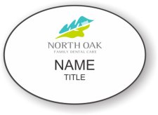(image for) North Oak Family Dental Care Oval White badge