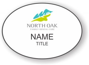 (image for) North Oak Family Dental Care Oval White badge