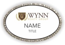 (image for) Wynn Realty Group Oval Bling Silver Other badge