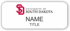 (image for) University of South Dakota Standard White badge