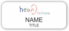(image for) Hear Indiana Standard White badge