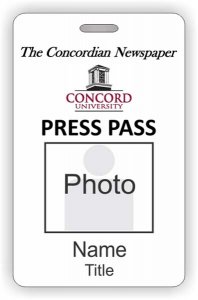 (image for) The Concordian Newspaper Photo ID Vertical badge