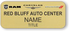 (image for) (CORNING FORD) RED BLUFF AUTO CENTER Gold badge