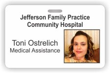 (image for) Jefferson Family Practice Community Hospital Photo ID - Horizontal badge