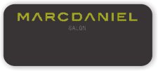 (image for) MarcDaniel Salon Chalkboard badge