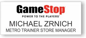 (image for) GameStop White Square Corners badge