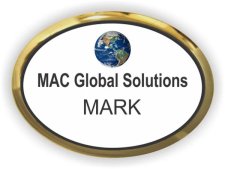 (image for) MAC Global Solutions Oval Executive Gold Other badge