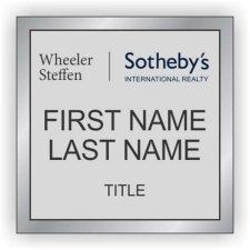 (image for) Wheeler Steffen Sotheby's International Realty Shaped Silver badge