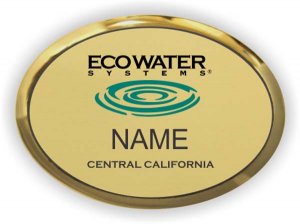 (image for) EcoWater of Central California Oval Executive Gold badge