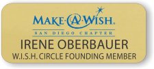 (image for) Make-A-Wish Gold Round Corners badge