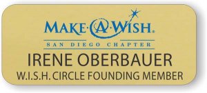 (image for) Make-A-Wish Gold Round Corners badge