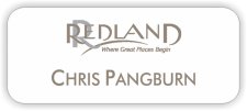 (image for) Redland White Rounded Corners badge