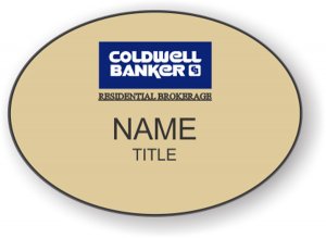 (image for) Coldwell Banker Residential Brokerage Oval Gold badge