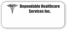 (image for) Dependable Healthcare Services, Inc. Standard White Badge - Logo Only