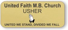 (image for) United Faith M.B. Church Standard Gold badge