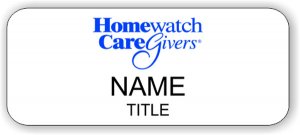 (image for) Homewatch CareGivers Standard White badge