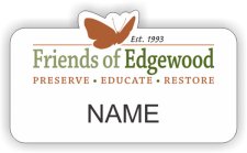 (image for) Friends of Edgewood Shaped White badge