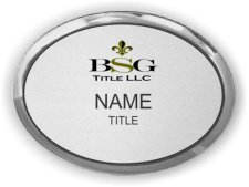 (image for) BSG Title Oval Executive Silver badge