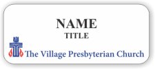 (image for) The Village Presbyterian Church Standard White badge