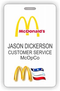 (image for) McDonald\'s ID Vertical badge