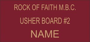 (image for) ROCK OF FAITH M.BC. Shaped Other badge