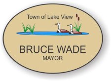 (image for) Town of Lake View Oval Gold badge